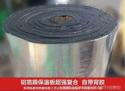 高效施工 一粘即合 華美橡塑B2級(jí)背膠鋁箔款保溫材料解析
